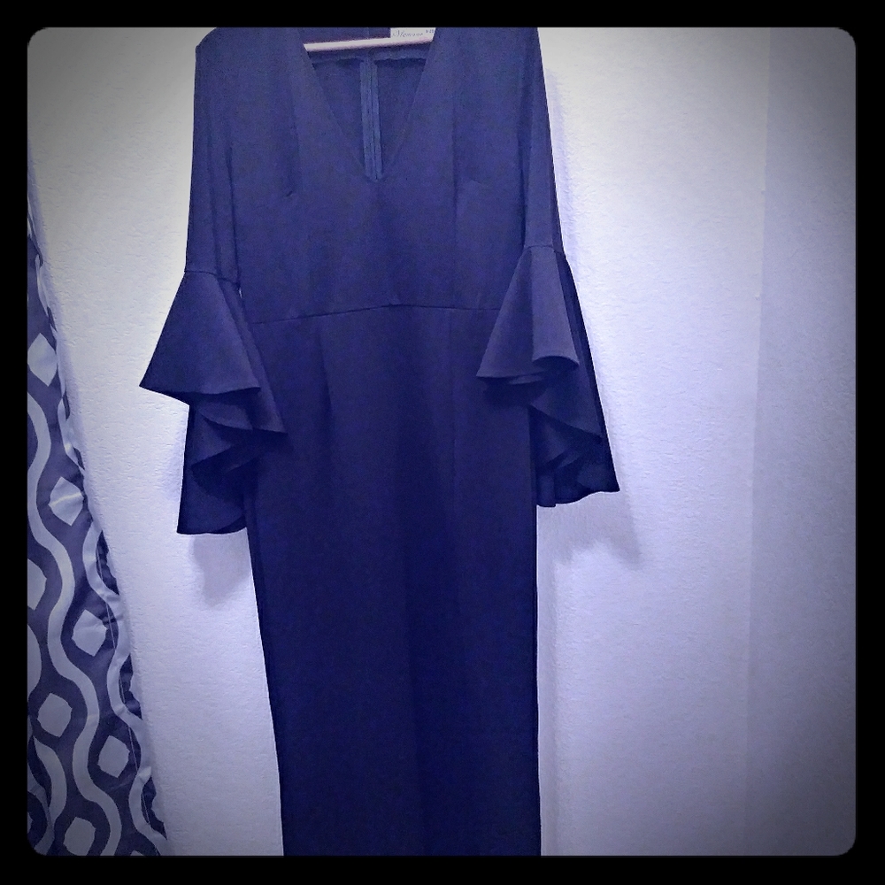 VFemage Midi Black Dress